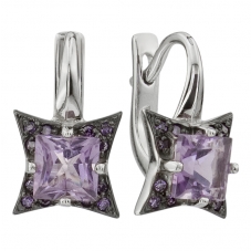 Серьги 1570 Аметист