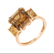 Кольцо 1967 Цитрин