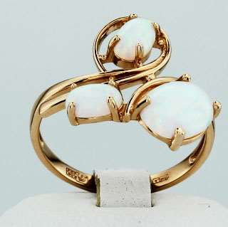 Кольцо. Опал. Арт.063Об из золота 585 пробы