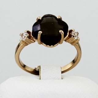 Кольцо. Раухтопаз. Арт.095РКц из золота 585 пробы