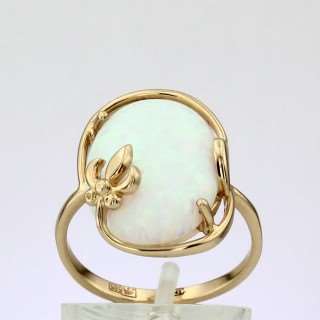 Кольцо. Опал. Арт.222Об из золота 585 пробы