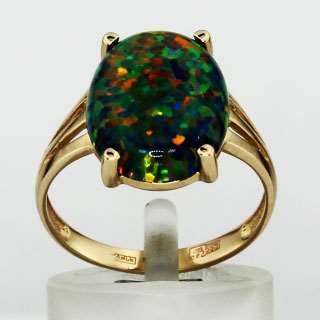 Кольцо. Опал. Арт.294О из золота 585 пробы