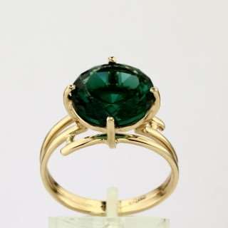 Кольцо. Аквамарин. Арт.603Нанотаква из золота 585 пробы