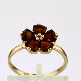 Кольцо. Гранат. Арт.606Г из золота 585 пробы