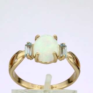 Кольцо. Опал. Арт.976ОбТ из золота 585 пробы