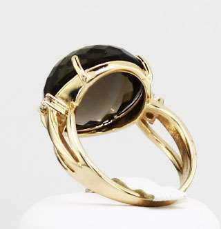 Кольцо. Раухтопаз. Арт.1050РКц из золота 585 пробы