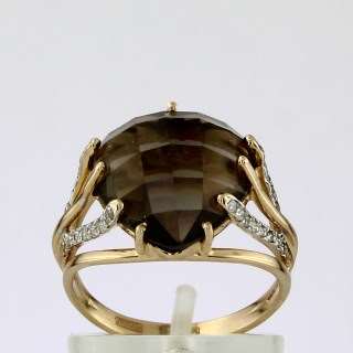 Кольцо. Топаз. Арт.1444РКц из золота 585 пробы