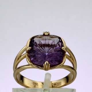 Кольцо. Аметист. Арт.1672А из золота 585 пробы