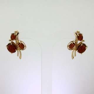 Серьги. Гранат. Арт.063Г из золота 585 пробы