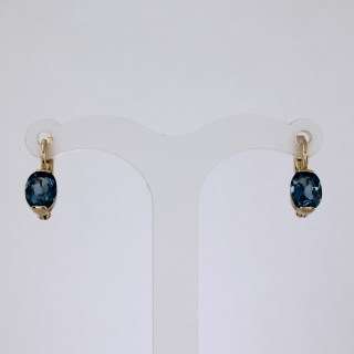 Серьги. Топаз london. Арт.231Тл из золота 585 пробы