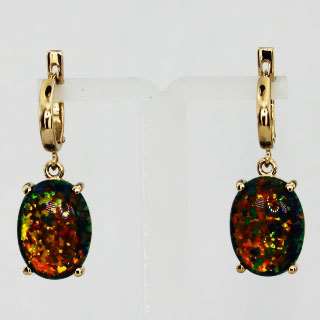 Серьги. Опал. Арт.294О из золота 585 пробы