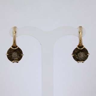 Серьги. Кварц. Арт.1099Квд из золота 585 пробы