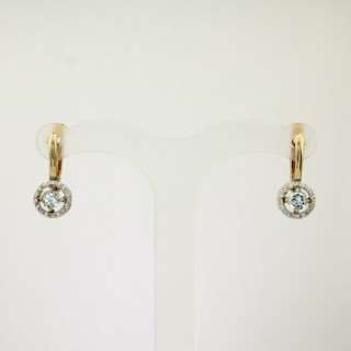 Серьги. Голубой топаз. Арт.1103ТКц из золота 585 пробы