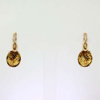 Серьги. Цитрин. Арт.1138Ц из золота 585 пробы