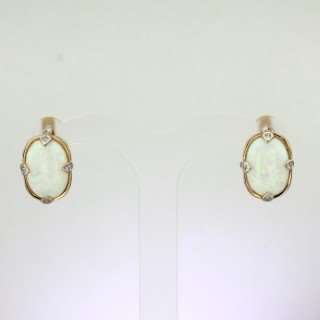 Серьги. Опал. Арт.1510ОбКц из золота 585 пробы