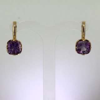 Серьги. Аметист. Арт.1672А из золота 585 пробы