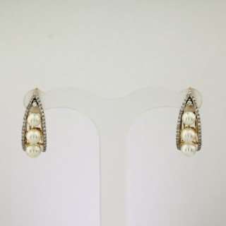 Серьги. Жемчуг. Арт.1763ЖКц из золота 585 пробы