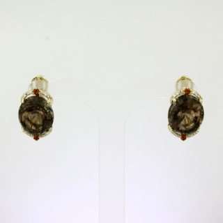 Серьги. Топаз. Арт.1509БрРЦ из золота 585 пробы