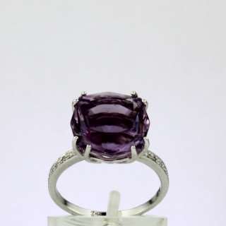 Кольцо. Аметист. Арт.1480АБр_ из золота 585 пробы