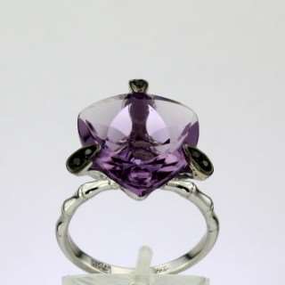 Кольцо. Аметист. Арт.1568АБр из золота 585 пробы