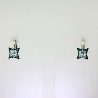 Серьги. Голубой топаз. Арт.1570ТКц_ из золота 585 пробы